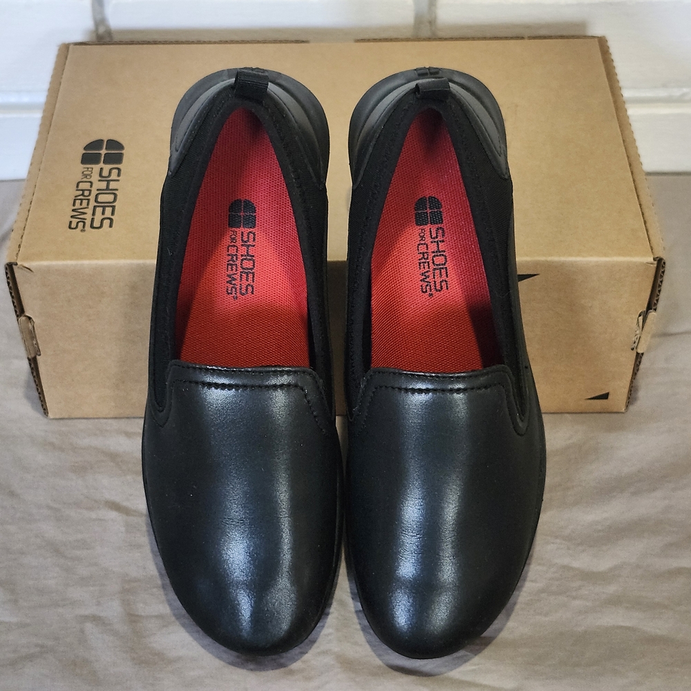 Black Slip-On Shoes by Shoes for Crews